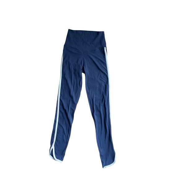 aerie Pants - Aerie Offline Real Me Xtra High Rise 7/8 Leggings Blue Side Stripe XS/TP